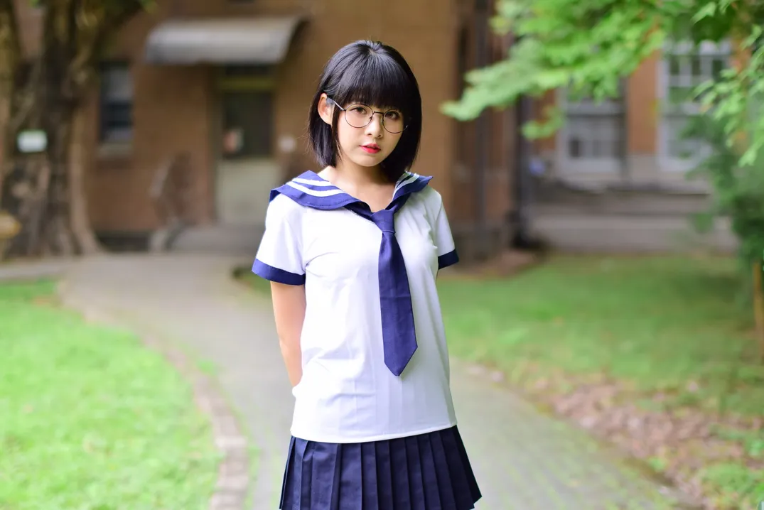 [Mzsock] NO.171 Hailin student uniform street photography#[73P]-3